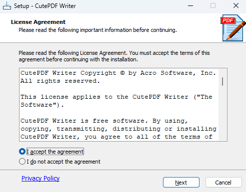 CutePDF Writer